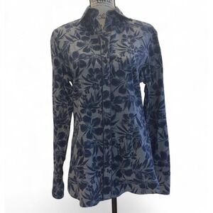 CR Ranchwear Dallas Texas Floral Button Down Shirt Women's Medium